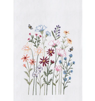 Botanical Blooms Bee Kitchen Towel