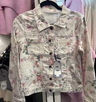 Tempo Paris Reversible Floral Jean Jacket by: Tempo Paris