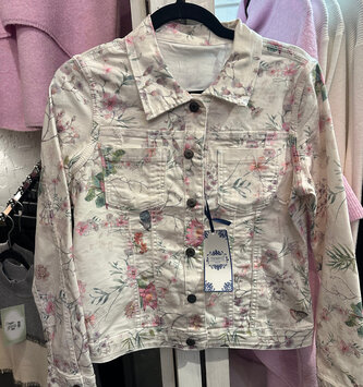 Tempo Paris Reversible Floral Jean Jacket by: Tempo Paris