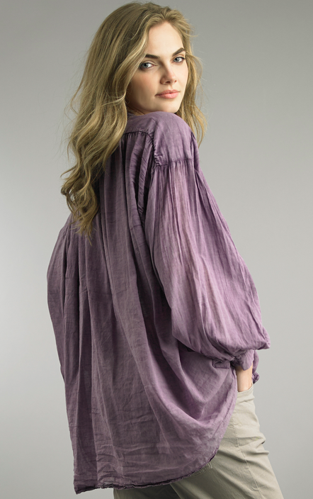 Tempo Paris Button Down Tie Shirt by Tempo Paris