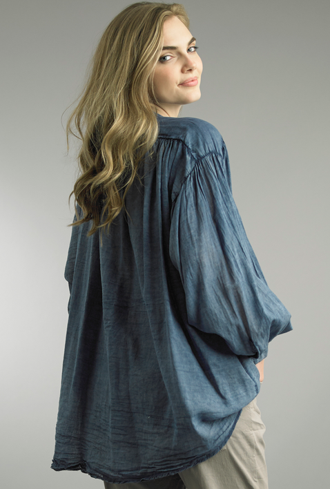 Tempo Paris Button Down Tie Shirt by Tempo Paris