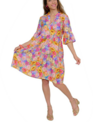 Sunflower Petals Bell Sleeve Dress By: Lior