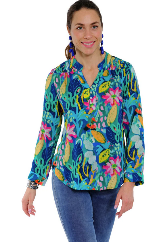 Pleated Ocean Reef Blouse By: Lior Paris