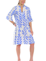 Blue Petals Bell Sleeve Dress By: Lior Paris