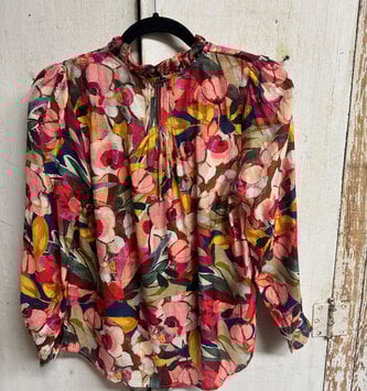 Pink Rosewood Garden Bloom Blouse by: Lior Paris
