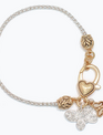 Two Tone Chain w/ Butterfly Bracelet