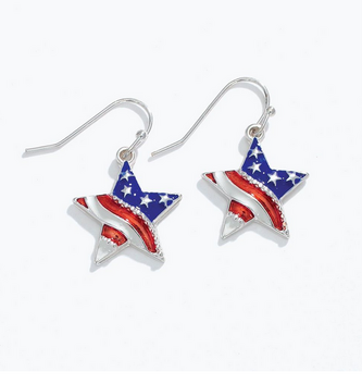 Flag Stars Earrings