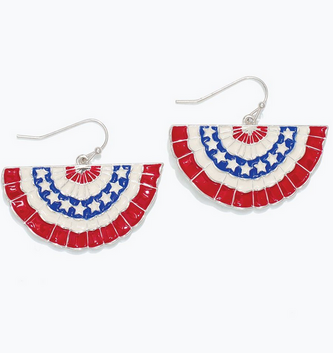 Olivia's Patriotic Bunting Earrings