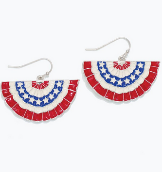 Olivia's Patriotic Bunting Earrings