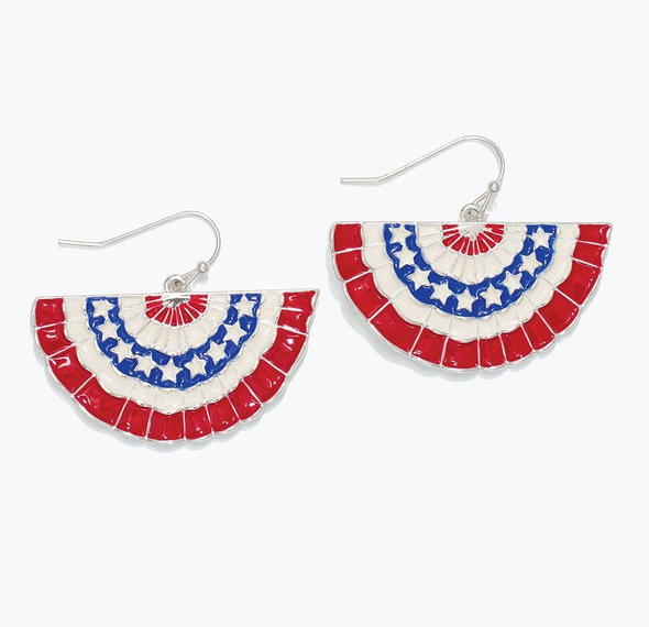 Olivia's Patriotic Bunting Earrings