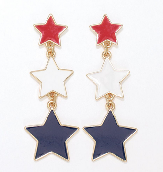 Patriotic Stars Earrings