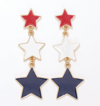 Patriotic Stars Earrings
