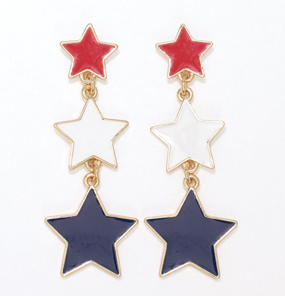 Patriotic Stars Earrings