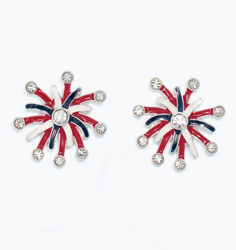 Patriotic Fireworks Earrings