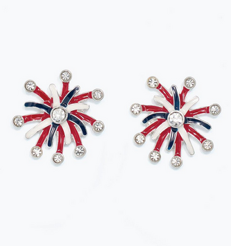 Patriotic Fireworks Earrings
