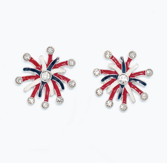 Patriotic Fireworks Earrings