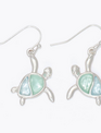 Silver Turtle Earrings