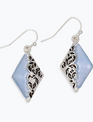 Silver Filigree w/ Blue Earrings