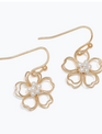 Gold Wire Flowers w/ Pearls