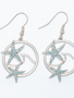 SIlver Wave w/ Starfish Earrings