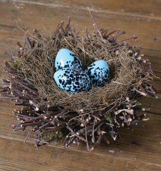 Blue Glass Speckled Egg
