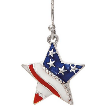 Stars & Stripes Star Earrings