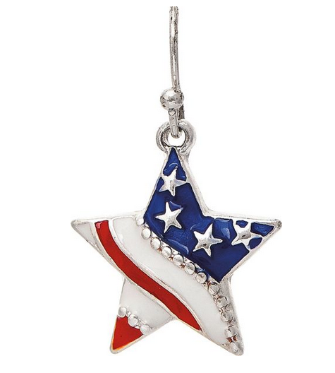 Stars & Stripes Star Earrings
