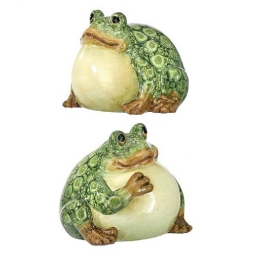 Garden Sitting Bull Frog (2-Styles)