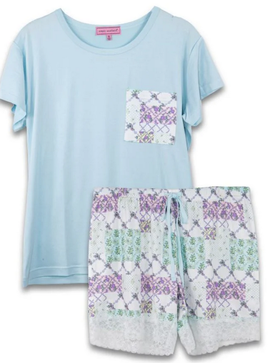 Simply Southern 2 Piece T-Shirt & Shorts PJ Set By: Simply Southern