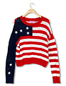 Simply Southern Light Weight Stars & Stripes Sweater By: Simply Southern