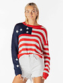 Simply Southern Light Weight Stars & Stripes Sweater By: Simply Southern