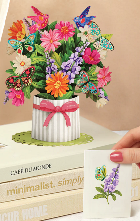 Freshcut Paper Mini Pop Up Card | Shop 4 Garden Designs - The Last Straw