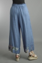 Tempo Paris Linen Floral Hem Pant by: Tempo Paris