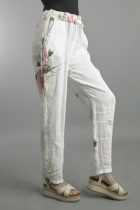 Tempo Paris Linen Tie Front Floral Pant by: Tempo Paris