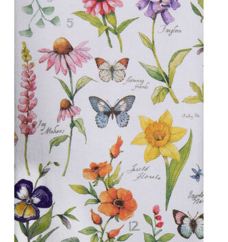 Garden Walk Floral Kitchen Towel