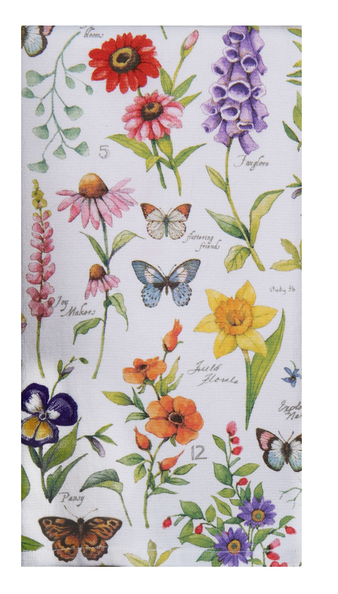 Garden Walk Floral Kitchen Towel