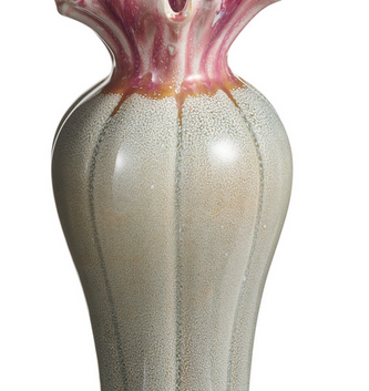 13.5" Ruffle Speckled Vase