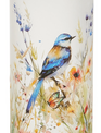 Blue Bird Glass Candle Holder (2-Sizes)