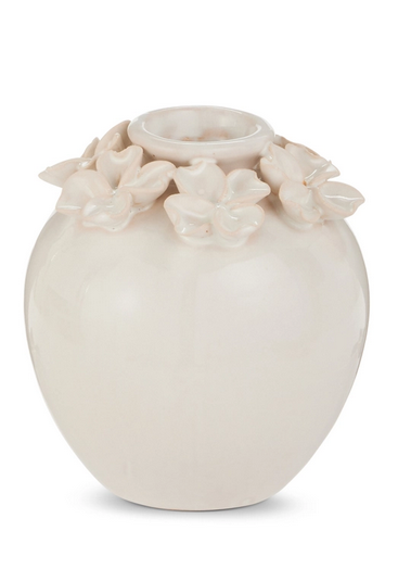 Floral Petals Ceramic Vase (2-Sizes)