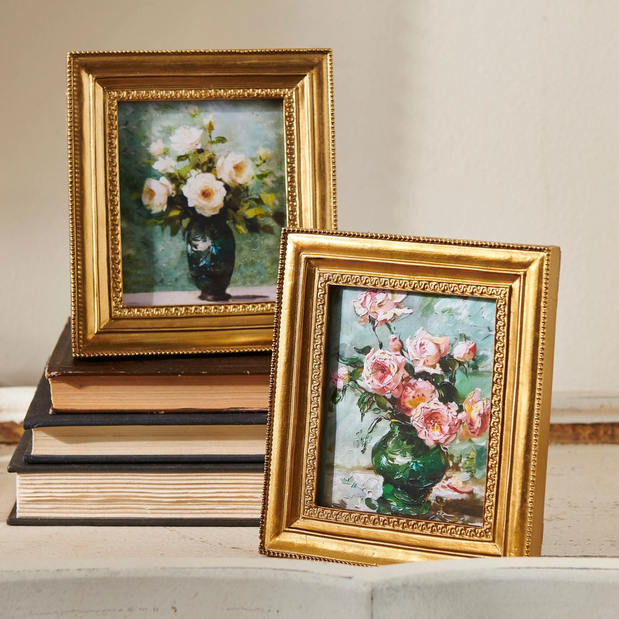 5.75" Enchanted Rose Framed Art (2-Colors)