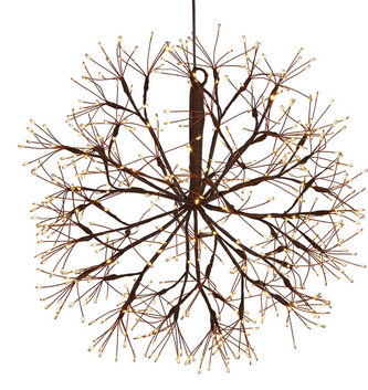 Indoor Outdoor Lighted Starburst Orb (2-Sizes)
