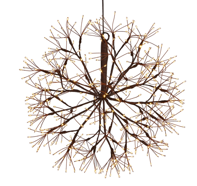 Indoor Outdoor Lighted Starburst Orb (2-Sizes)