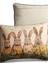 20" Bunny Meadow Pillow
