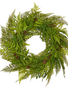 26" Mixed Fiddlehead Fern Wreath