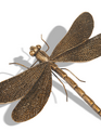 6.75" Antique Gold Dragonfly