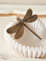6.75" Antique Gold Dragonfly