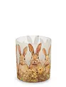 3.5" Bunny Meadow Candle Holder