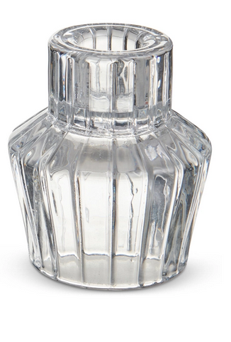 Reversible Glass 3" Vintage Candle Holder
