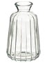 4.5" Ribbed Glass Vase