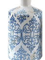 Medium Blue Print Floral Vase (3-Styles)